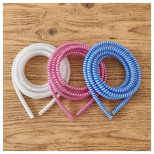 3pcs Spiral Charger Cable Cord Protector Universal Wrap Data Line Cable Winder Cord Organizer for iPhone Samsung Huawei Xiaomi,Style02 Flexible Anti-Break Durable