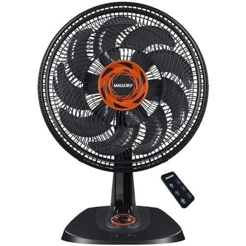 Ventilador de Mesa Mallory Neo Air Max Control 140W, Silencioso, Hélice de 15 pás, Grade Especial em Sistema TS, Máxima Vazão e Mínimo Ruído – PR-LR - 220V