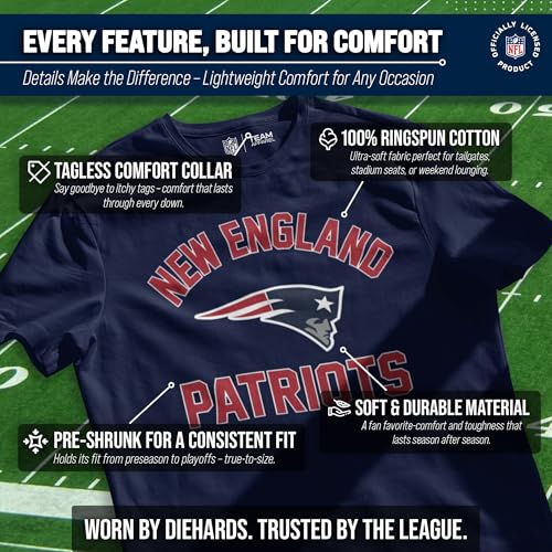 Image of NFL Gameday Cotton Blend T-Shirt for Men and Women - Licensed
