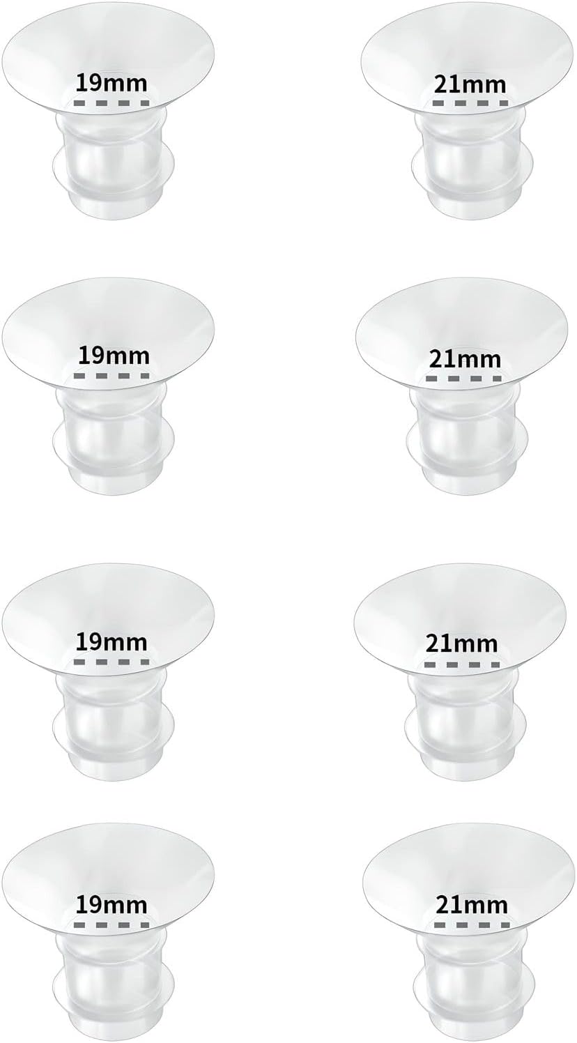 8PCS Flange Inserts with Momcozy/Medela/Elvie/Spectra/Bellababy/TSRETE