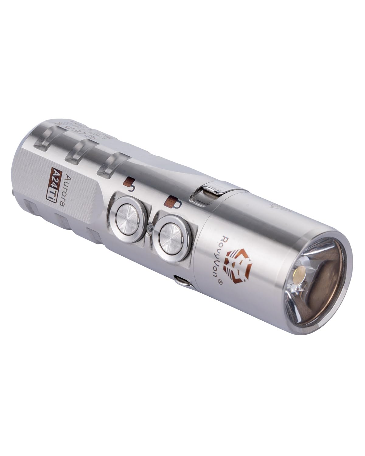 RovyVon ロビーボン 小型ライト チタン製 新品 未使用Aurora RovyVon Aurora A4 (G4) 小型ライト キーホルダーライト 650
