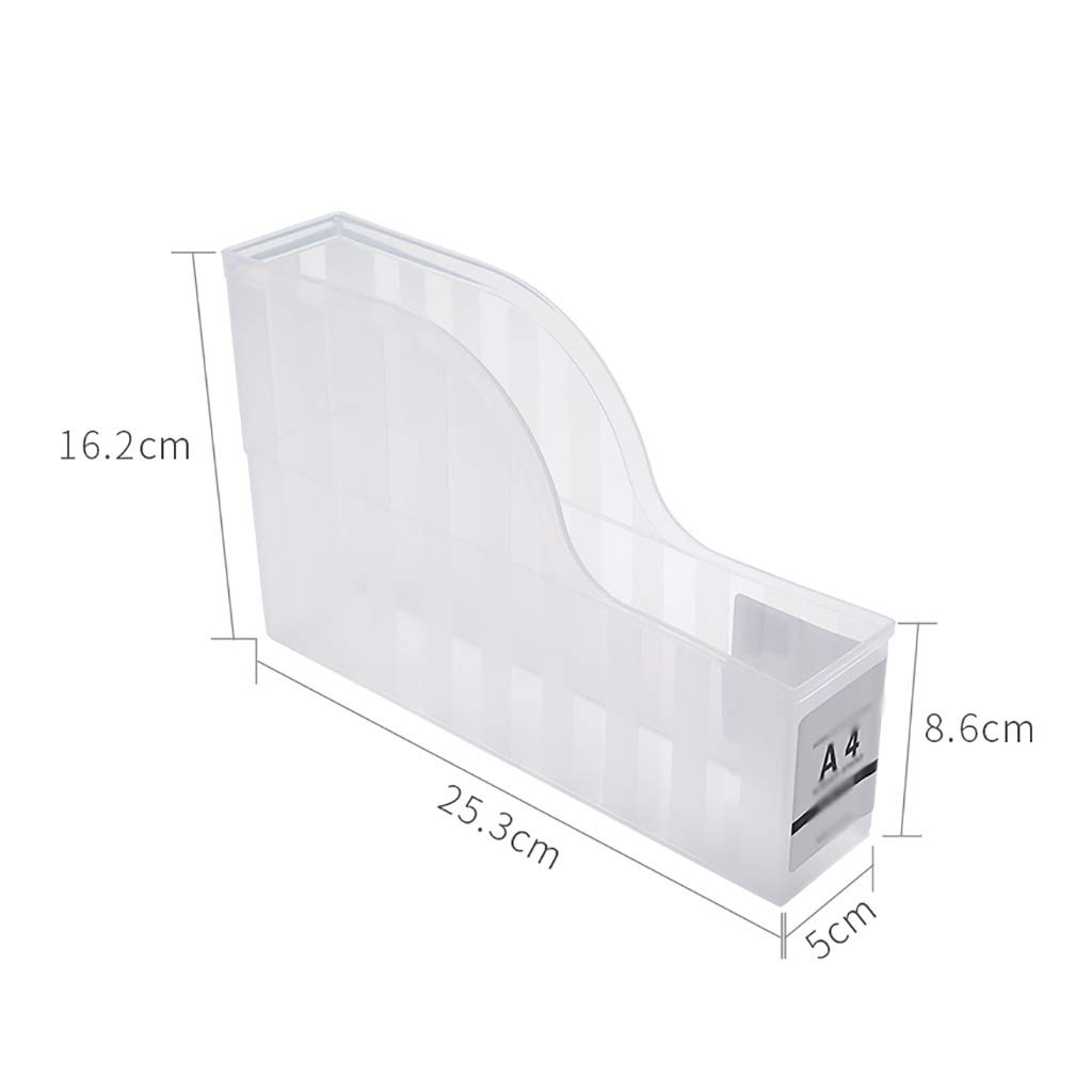 Scatola portaoggetti da scrivania Portadocumenti Verticale Trasparente Portadocumenti Multifunzione per Ufficio A4 per Uso Domestico Scatola portaoggetti in plastica