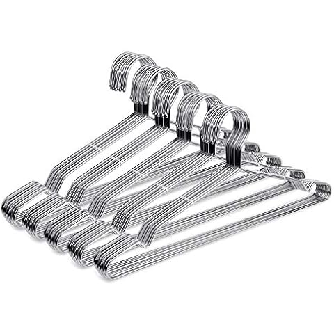 Fayleeko 50 Pack Heavy Duty Metal Hangers Cover