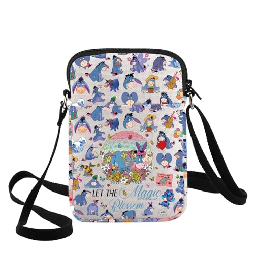 G2TUP Funny Cartoon Donkey Crossbody Bag Cartoon Movie Gifts Let The Magic Blossom Donkey Shoulder Bag