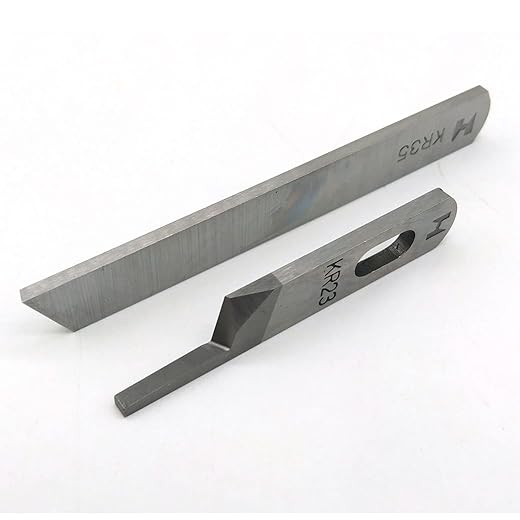 LNKA 1Set Upper & Lower Knife KR23 & KR35 Industrial Serger/Overlock Sewing Machine Knife for for Juki,Siruba,Pegasus