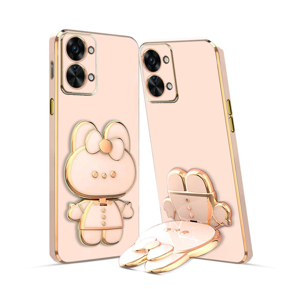 KARWAN®️ 3D Cat Back Case and Cover with Stand Compatible for Oneplus Nord 2T 5G| Stand and Mirror | Camera Protection | Electroplated | Folding Stand - Pink (B0CCLCG76D) Amazon Price History, Amazon Price Tracker