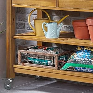 Homestyles Maho Potting Bench, Brown Homestyles Maho Potting Bench Brown