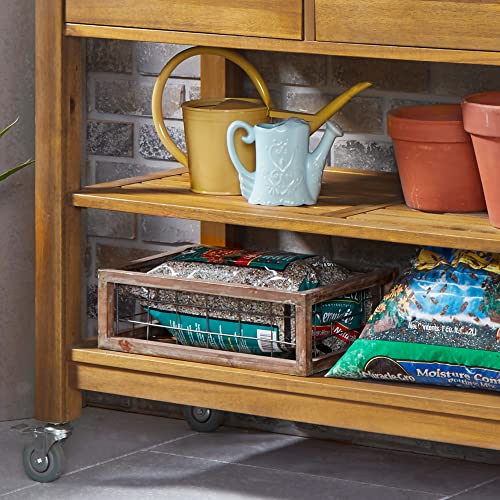 Homestyles-Maho-Potting-Bench-Brown Homestyles Maho Potting Bench Brown