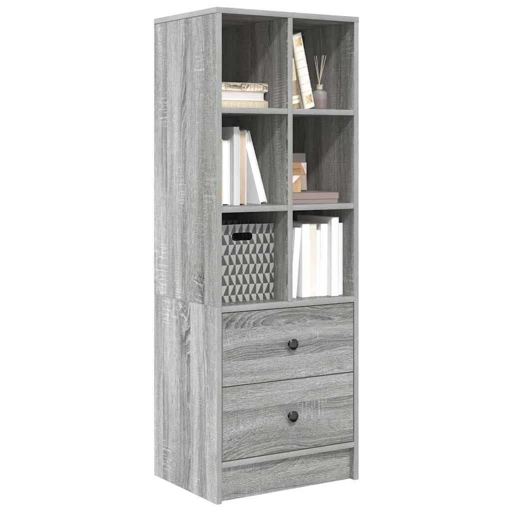 vidaXL Highboard z szufladą Szary Sonoma 45,5 x 34 x 127 cm