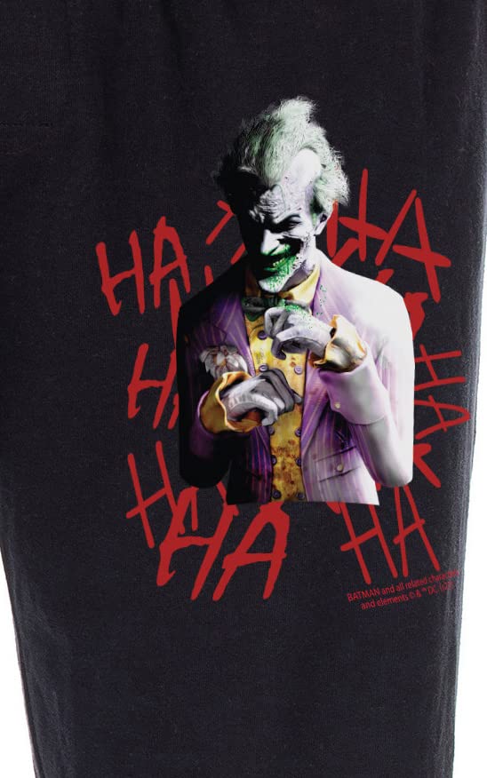 DC Comics Men's The Joker HA! HA! HA! Arkham Knight Adult Sleepwear Lounge Pajama Pants3