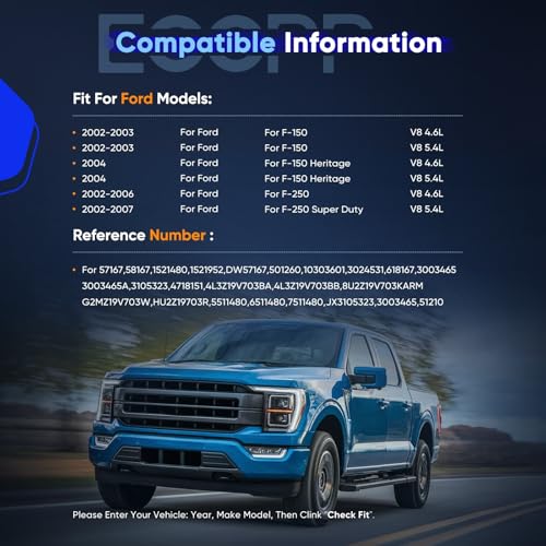 Image of ECCPP AC Compressor 2002-2007 for Ford for F-150 for F-250 for F-350 for F-450 for F-550 Super Duty AC Compressor with Clutch