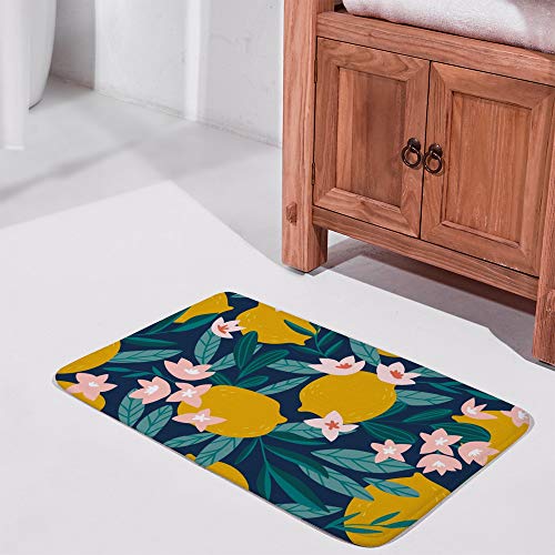 Tapis de bain antidérapant absorbant l'eau velours corail lavable en machine