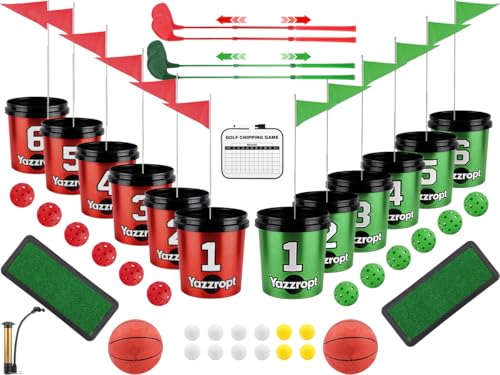 Yazzropt Giant 3-In-1 Outdoor Backyard Party Game Set – Bucket Golf, Yard Pong Basketball &Amp; Toss Games – Large Outdoor/Indoor Lawn Games For Adults &Amp; Families, Beach &Amp; Camping