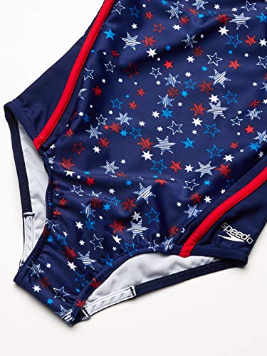 Image of Speedo Girls Printed Sport Splice
