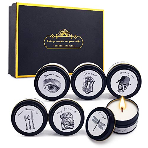 Aroma Naturals Sacchetto per candele profumate London, 4 ore di combustione, dimensioni standard 3,77 x 1,45 cm (diametro x altezza), bicchieri in cera e alluminio colorati in tre tonalità, confezione