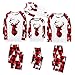 Weihnachtspyjama Familie Set,Familie Weihnachten Schlafanzug Pyjamas Winter, Männer Frauen Kind Baby Kuschelig Warm Nachthemd Hausanzug Schlafshirt Kostüme Weihnachtspyjama Weihnachts-Geschenke
