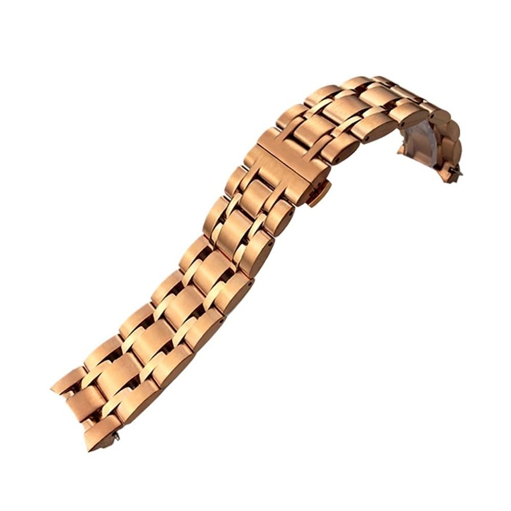 Accessori for orologi 22mm 23mm 24mm misura for Tissot 1853 Couturier T035 cinturino in acciaio inossidabile T035407A T035627A cinturino for orologio da uomo d'affari(Rose Gold,22mm)