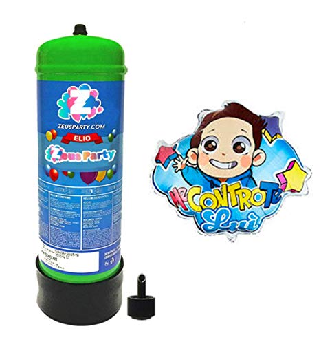 Kit Bombola Elio 2,2 Litri + Palloncino Me Contro Te in Mylar...