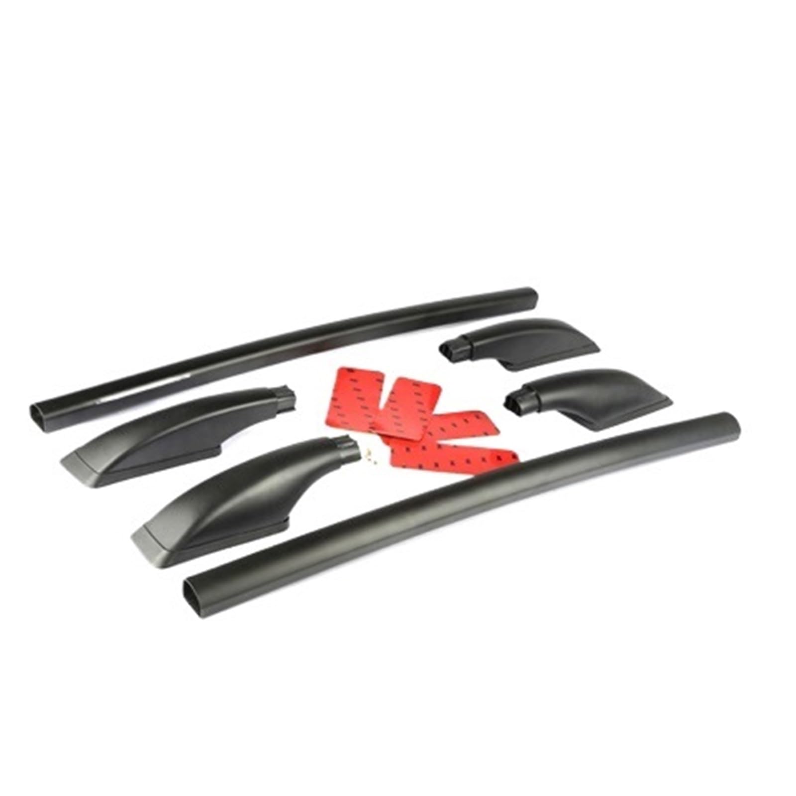 Length 1.3m car STICKERS Roof Rack Boxes Side Rails Bars Luggage Carrier A Set Compatible For Hyundai I30 2009 2010 2011 2012 2013(Black)