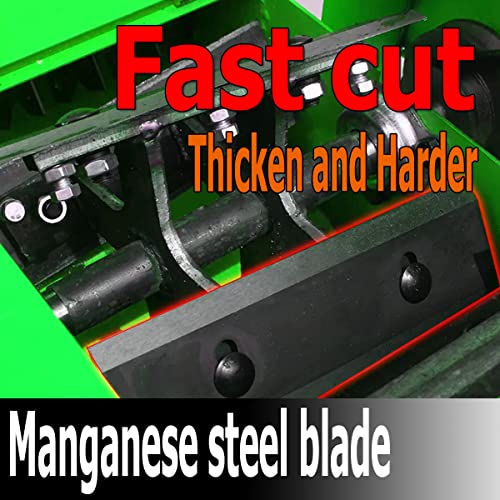 Image of TXMACHINE Lawn Mowers 800kg /h hay Cutter Machine Electric hay Cutter Silage Machine Grass Cutter for Chaff,Corn Straw,Grass,Wheat Straw with Miniature Circuit Breaker (110V /50HZ)