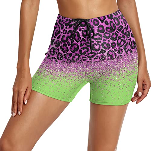 Laonajkd Bañador Faja Reductor Bañador Mujer Reductor Color SóLido Elástica Shorts de Playa Pantalones Cortos De Natación para Natación, Surf, Carrera, Gimnasio, Informales