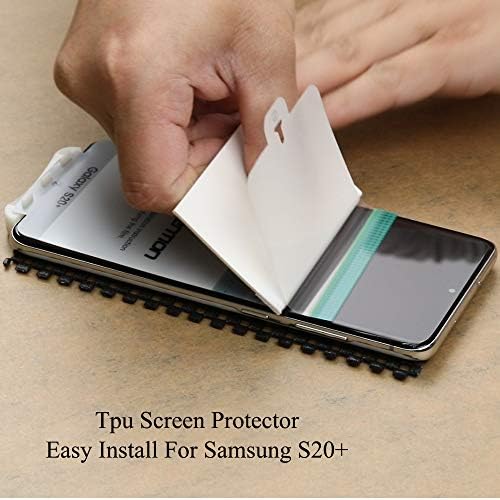 Ibywind Screen Protector for Samsung Galaxy S20+ 5G,[Pack of 2],[Camera Lens Protector][Back Carbon Fiber Film Protector][In-Display Fingerprint Support][Bubble Free]