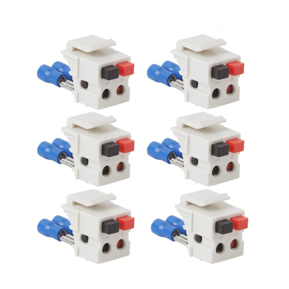 Inserciones de pared teninyu y doble altavoz módulo Keystone blanco para reparar tomas rotas