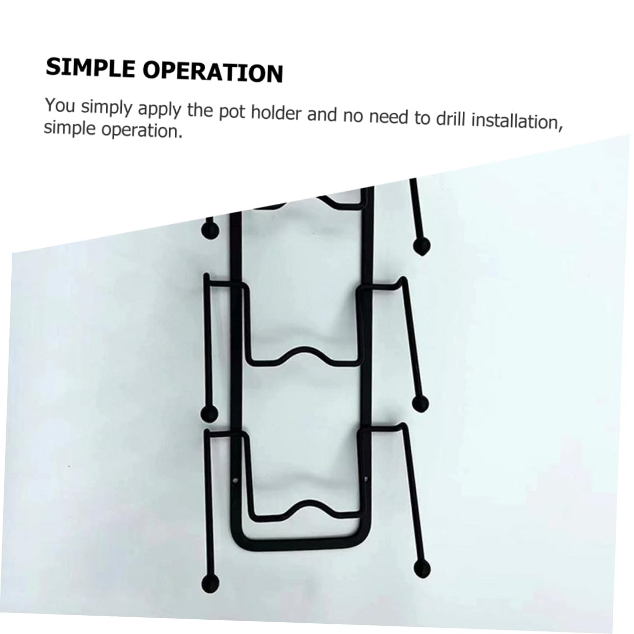 Cabilock 2pezzi Organizer per Coperchi di Pentole Portacoperchi Decorativo per Installazione Design Forma di U Protezione Contro Graffi Pratico per Casa