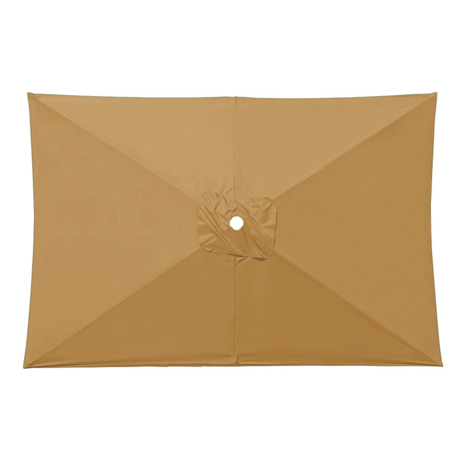 Rettangolare 6 Braccia/8 Braccia Copertura Per Ombrellone Top Copertura per Ombrellone In Tessuto Di Ricambio per balcone, terrazza, giardino, cortile, piscina Cachi 200x300 cm/6.6x9.8 piedi