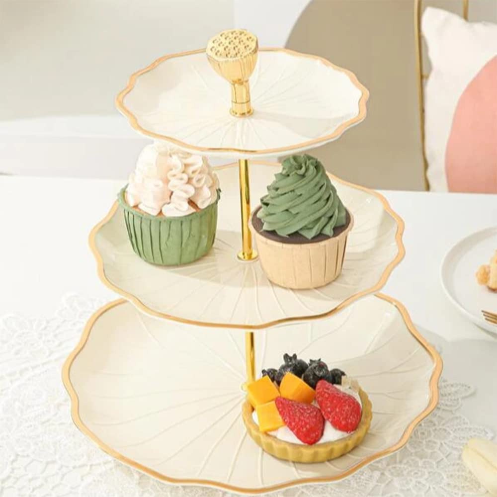 ケーキ、フルーツ三段スタンド Amazon｜アクリルロータス3段ケーキスタンドフルーツプレート