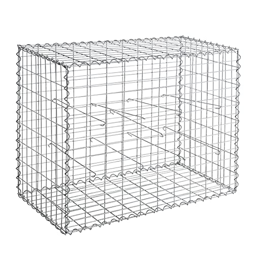 ESTEXO Gabione Corbeille à pierres murale en métal 100 x 80 x 50 cm Cover