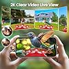 Soliom Hummingbird Feeder with Camera, Smart Feeder Camera with 2K Live View AI Identify, Leak Proof&Ant Moat&Bee Proof, Outdoor Pole/Hook Hanging, Ideal Gift for Family, 16 OZ Red