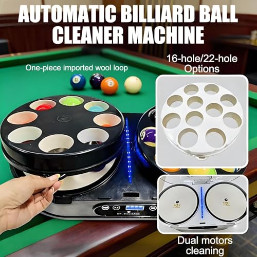 Máquina para limpiar bolas de billar en casa: pulido rápido y ciclo automático para tu salón 4