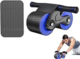 Automatisches Rebound Aabdominal Wheel, 2023 New Wheels Roller Domestic Bauchtrainer,Bauchroller Für Bauchmuskeltraining Mit Stabilen Doppelrädern Und Automatischem Rückprall,Schnelleres Sixpack