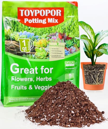 TOYPOPOR Potting Soil for All Indoor Houseplants,...