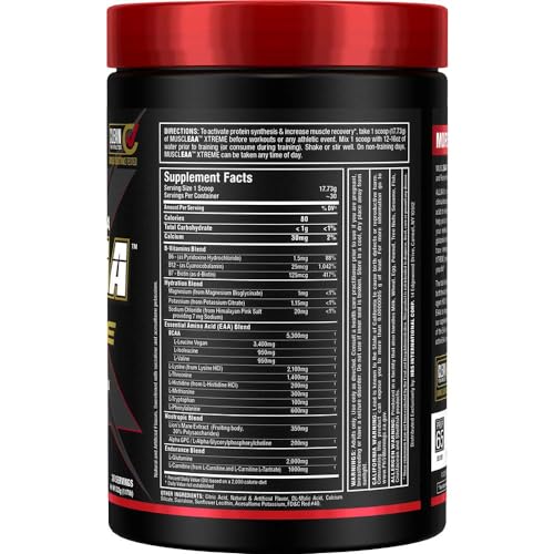 Image of ALLMAX MUSCLEAA Xtreme, Cherry Limeade - 532 g Powder - Provides EAAs, BCAAs & Hydration - Up to 30 Servings