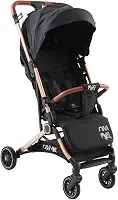 Carrinho de Bebê Passeio Vira Berço NIVI Maxi Baby (Preto/Marrom)