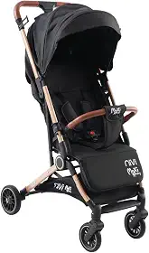 Carrinho de Bebê Passeio Vira Berço NIVI Maxi Baby (Preto/Marrom)