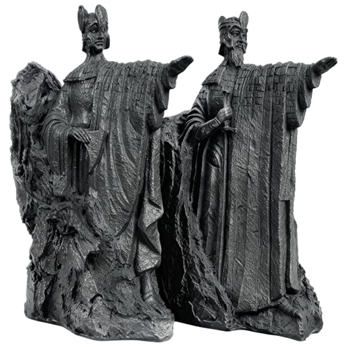 Large Decorative Bookends 9.5 Epic Fantasy-Themed Resin Book Ends for Shelves Heavy-Duty Book Stopper Dividers - Middle-Earth Inspired Decor for Office/Library/Home (Large (9.5 inch))