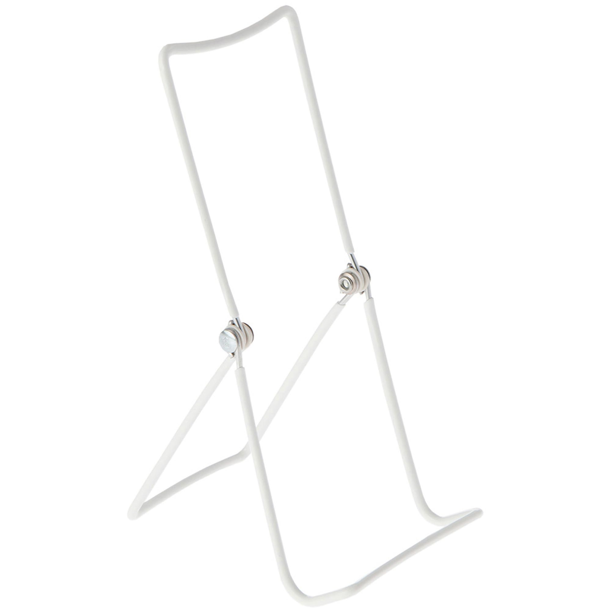 GIBSON HOLDERS 3A Adjustable White Wire Display Easel, 3.625" W x 4" D x 8.75" H, Pack of 12