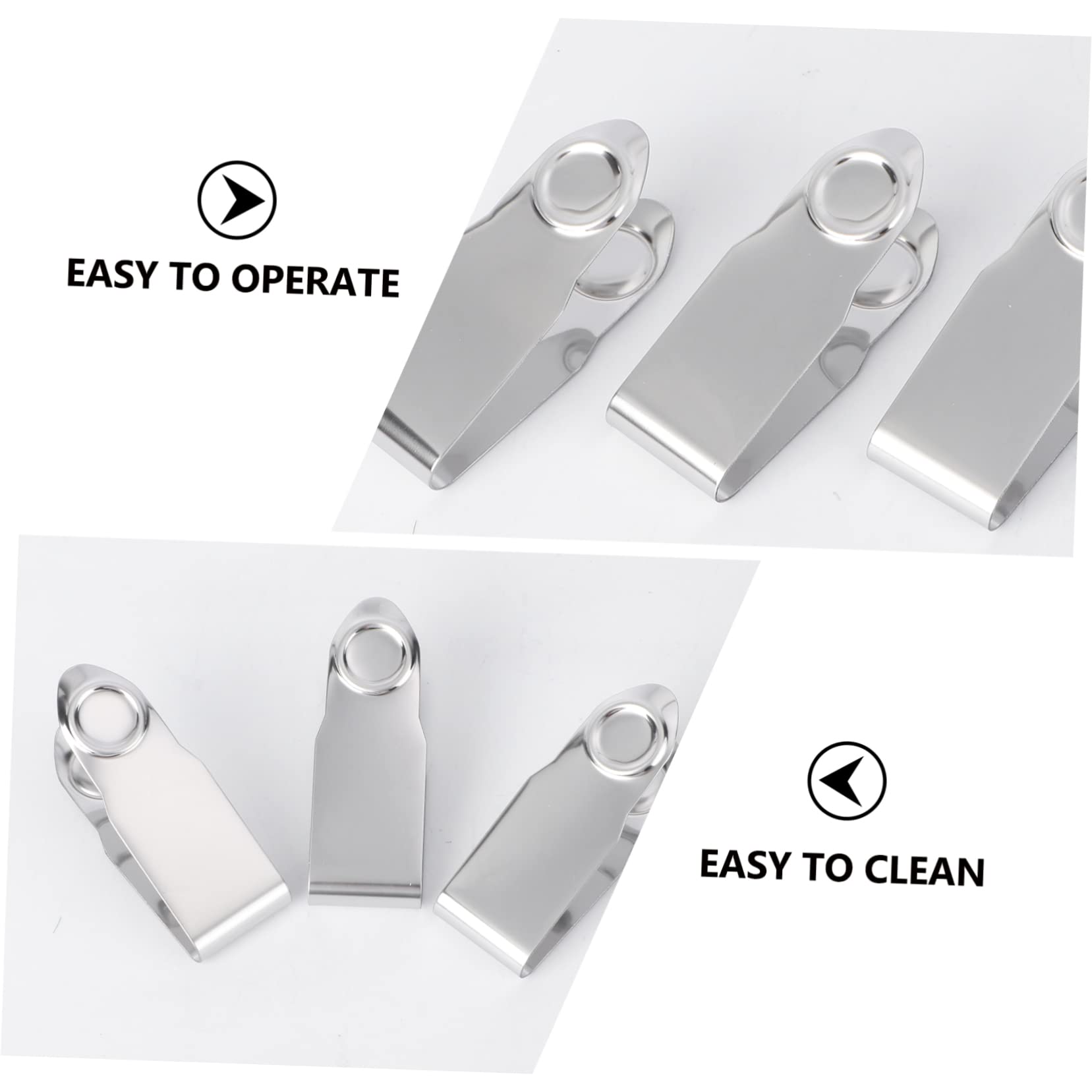 Homoyoyo 3pcs Stainless Steel Fruit Clamp Pineapple Eye Strawberry Peeler Tool for Kitchen Use Easy to Clean
