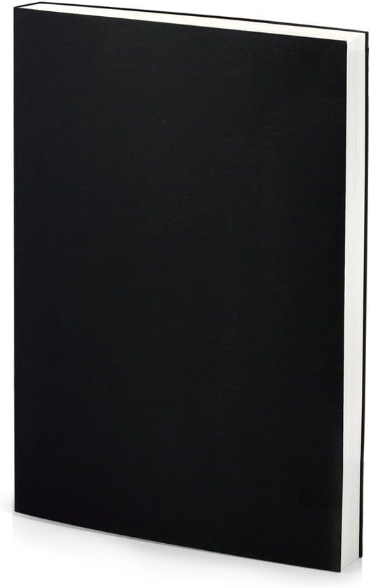 T-HAOHUA 260 Pages (130-Sheet) Thread-Bound Sketchbook - Premium 7â€ x 10â€ Inches Art Plus Sketchbook For Drawing, Typography, Fashion Sketching & More - Best Journal Sketchbook for Artist (Black)