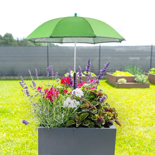 Prudiut Plant Shade Umbrella for Outdoor Plants Adjustable 24 in UV Cover