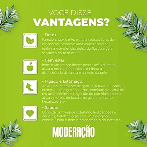 Kit 02 Moderação Digestivo Natural Detox Imunidade 500ml
