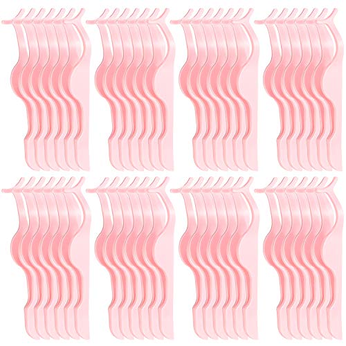 Mudder 48 Pcs Lash Tweezers Eyelash Applicator Tool, Pink