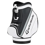 TaylorMade Den Caddie New Black White Gray Storage Caddie Synthetic Leather