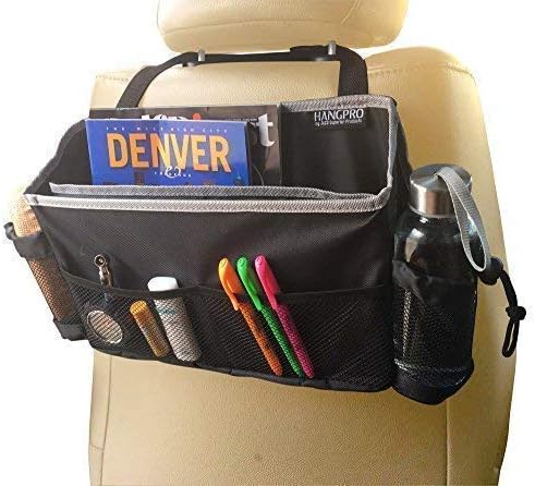 JACO HangPro Car Seat Organizer - Premium Multifunctional Front and Back Seat Travel Caddy for Interior Organization and Storage