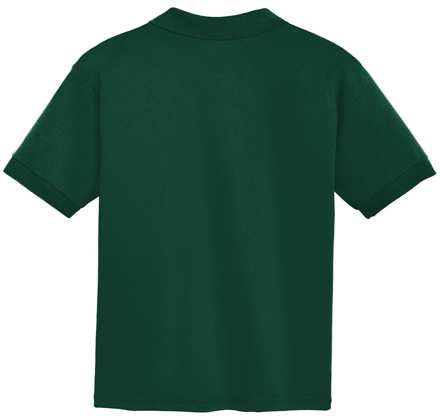 DRIEQUIP Youth Moisture Wicking Cotton/Poly Polos-Youth-XL-ForestGreen