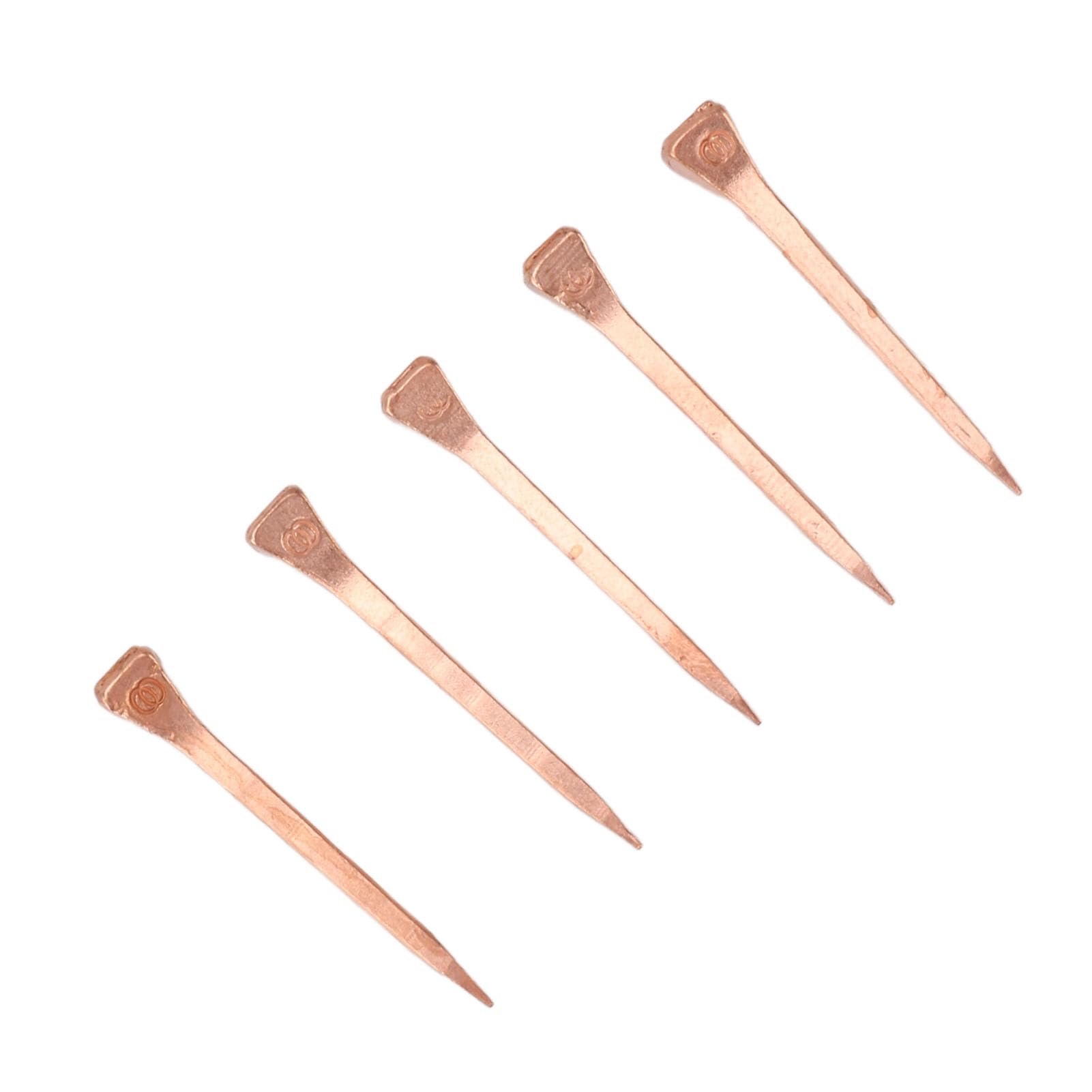 Chiodi a Ferro di Cavallo, Clavos para Herrar Caballos Materiale Placcato in Rame Rigidità Adatta, Chiodi a Ferro di Cavallo per allevamenti di Bestiame (47.5mm E4)