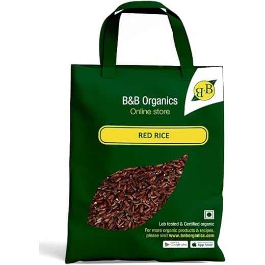 B&B Organics Kerala Red Rice 10 kg Certified Organic Rice/